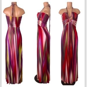 Sky braided long maxi dress size MD